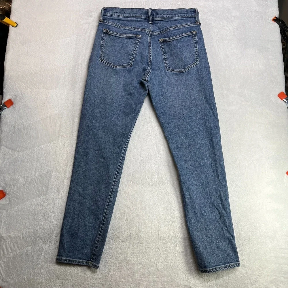 Gap Slim Taper Jeans Men's Blue Denim Mid Rise Pockets Classic Zip Fly - 29X28.5